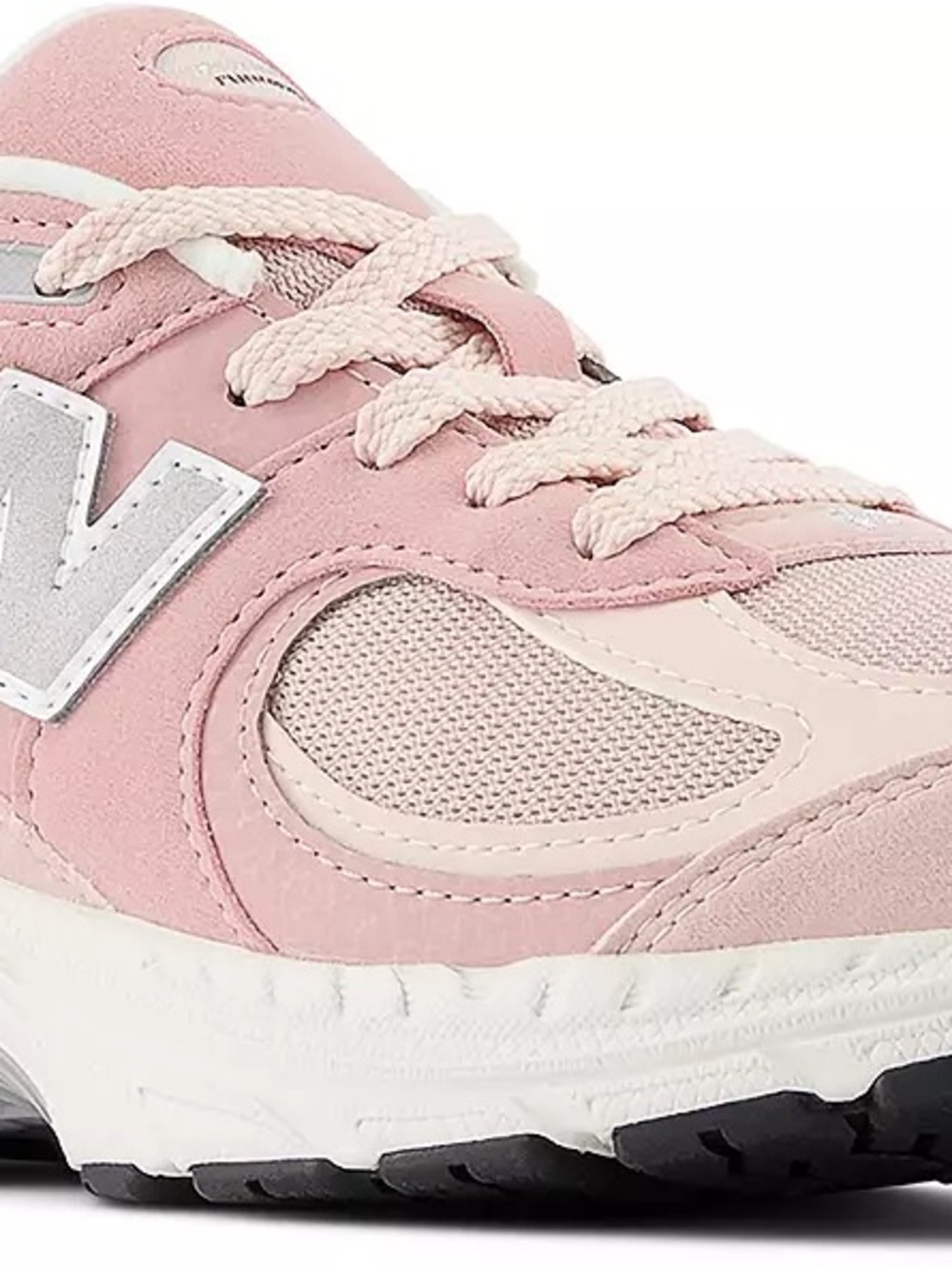 New Balance Kids Pink and Silver Lace-Up Sneakers
